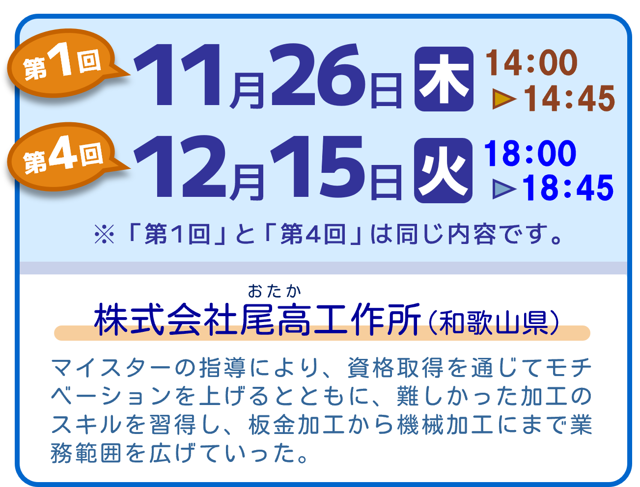 開催日程