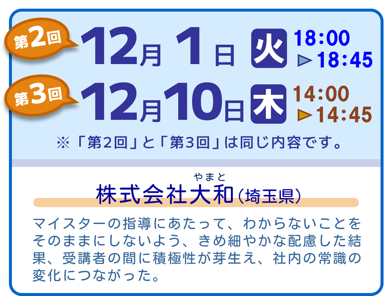 開催日程